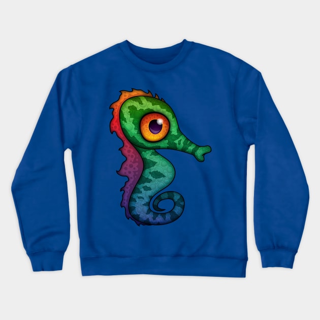 Seahorsie Crewneck Sweatshirt by fizzgig